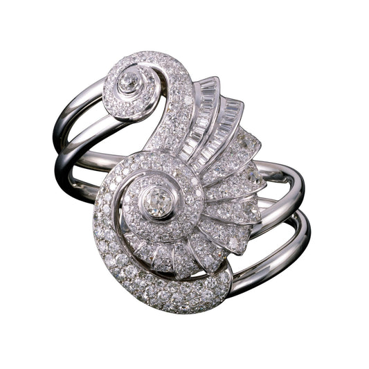 Belperron Jewelry Diamond Spire Cuff Bracelet