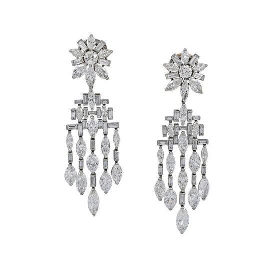 Important Diamond Pendant Earrings