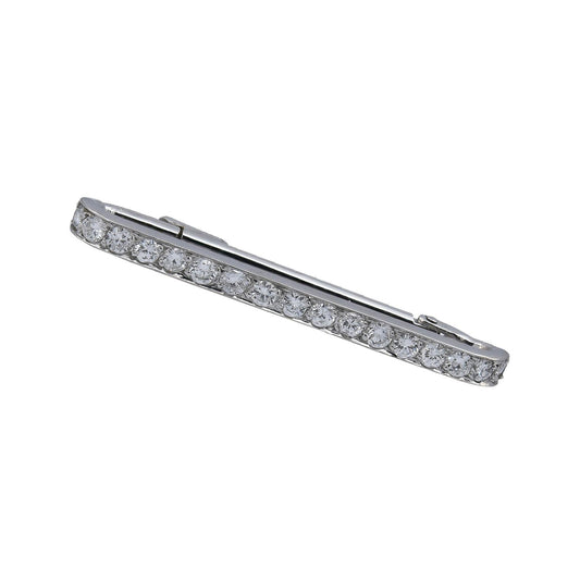 1950s Van Cleef Diamond Bar Brooch