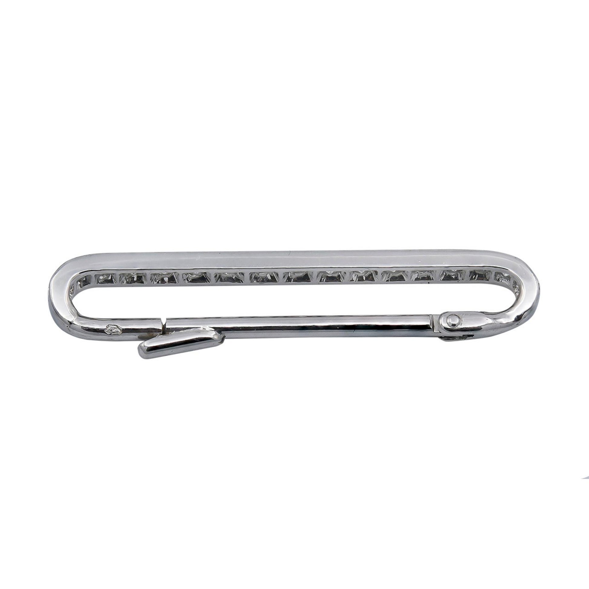 1950s Van Cleef Diamond Bar Brooch