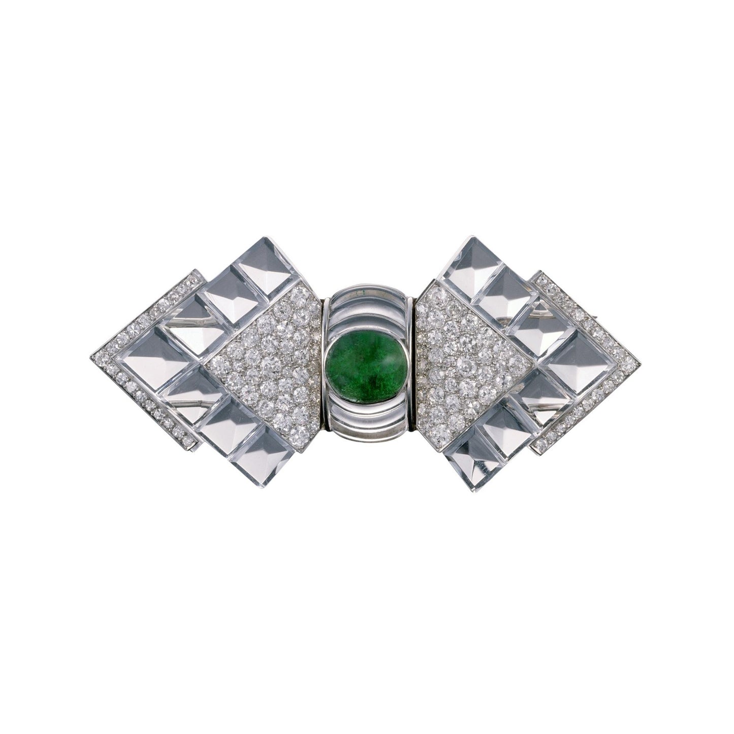Belperron Jewelry Art Deco Double Clip Brooch