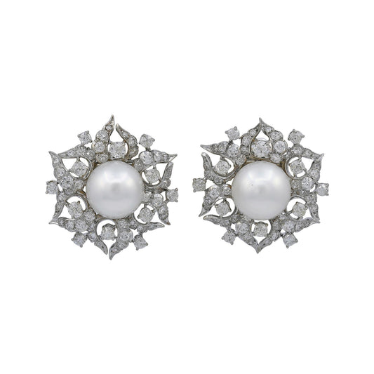 Petochi Pearl Diamond Earrings