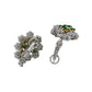 French Emerald Diamond Paisley Earrings