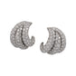 Paul Flato Jewelry Diamond Bombé Scroll Earclips