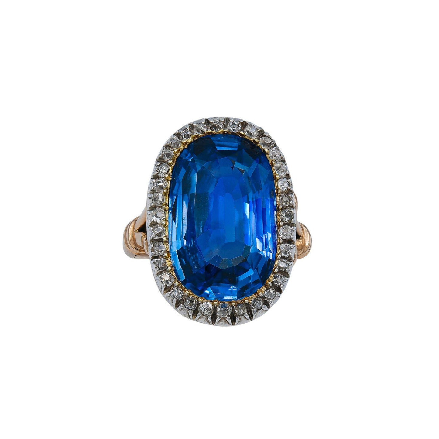 Ceylon Sapphire Diamond Ring