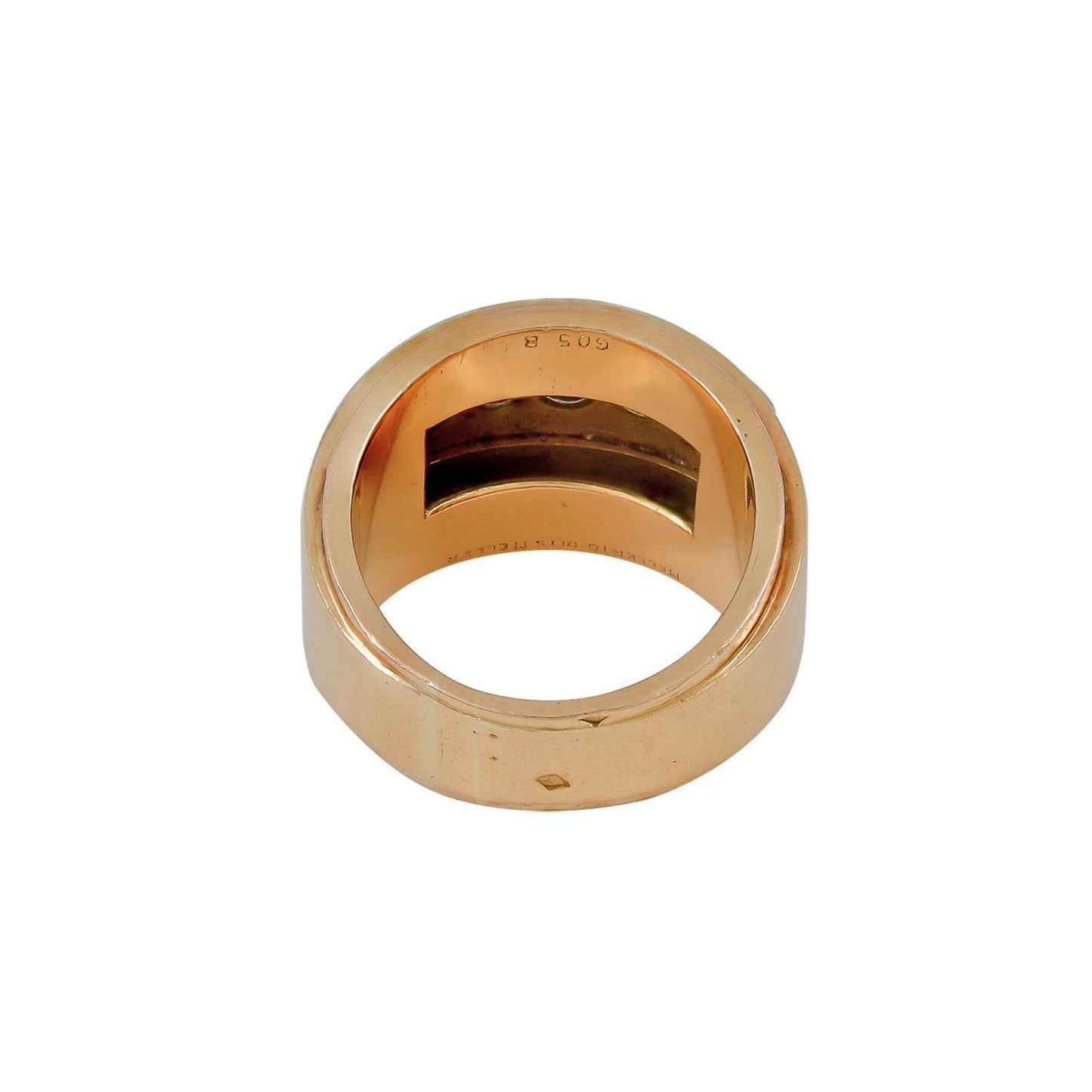 Mellerio Retro Gold Sapphire Ring